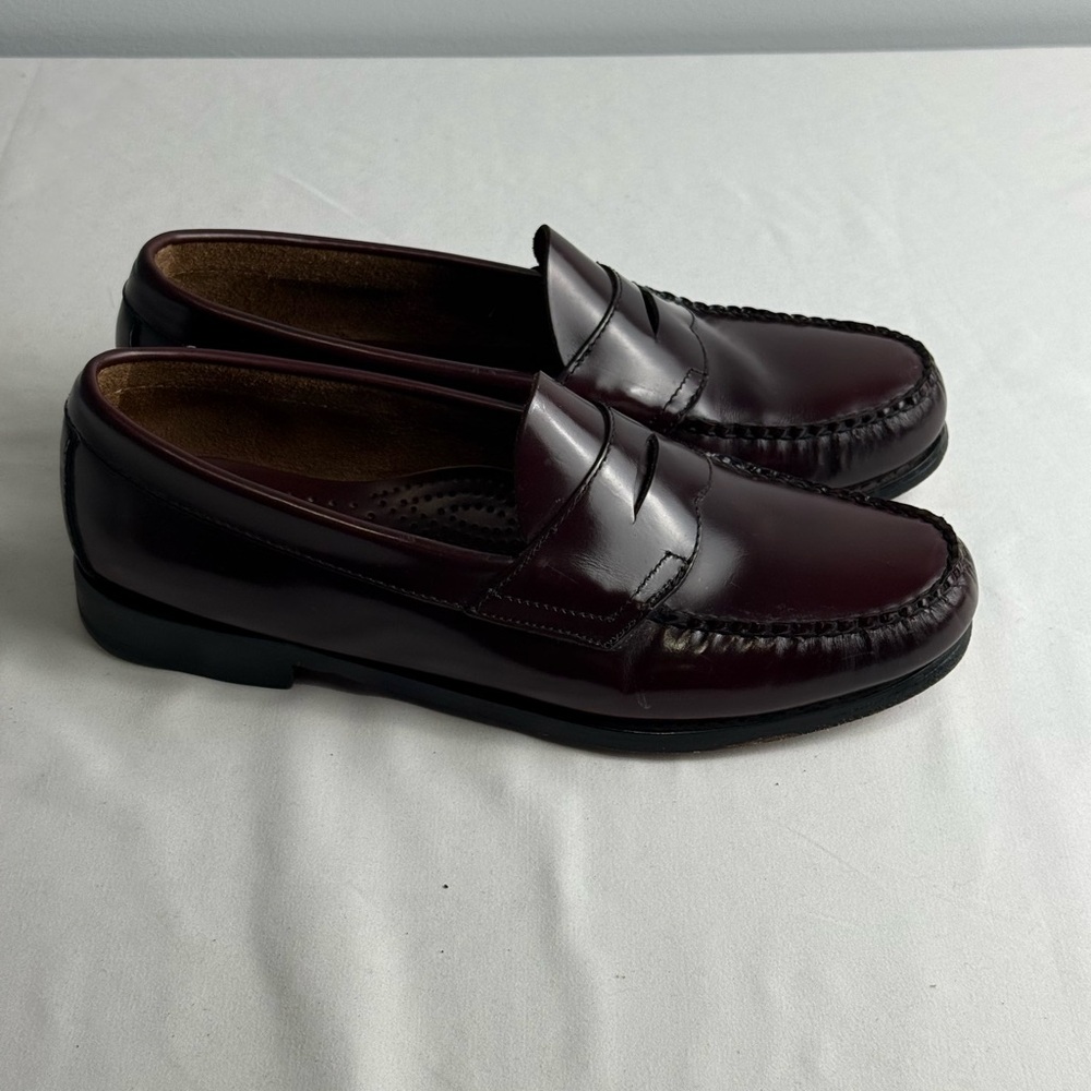 G.H. Bass & Co. Burgundy Leather Penny Loafers - Picture 6 of 16